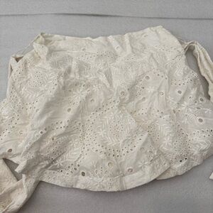 Tularosa Cream Textured Skirt